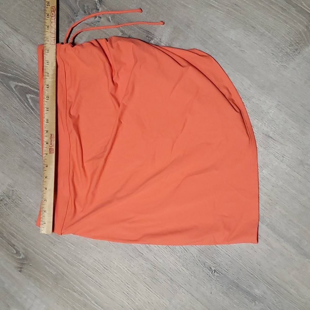 Athleta orange athletic spots skirt orange nylon spandex women size L - Picture 4 of 8